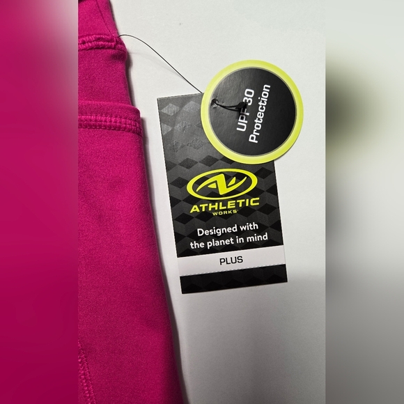 Athletic Wear AW Bike Shorts Young Girls XL 10-12 Plus Tropical Blossom Pink New - Picture 3 of 6